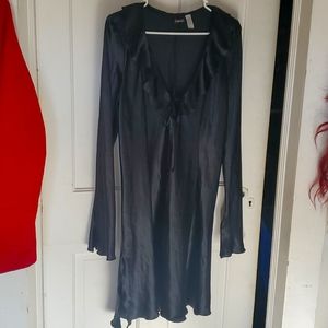 Sexy Silky Black NightShirt